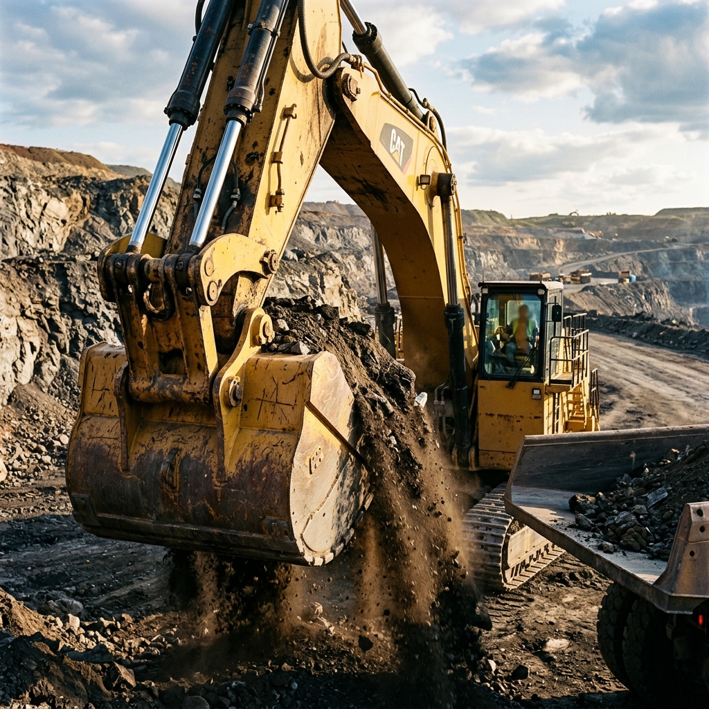 Large Yellow Excavator
